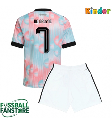 Belgien Kevin De Bruyne #7 Replik Auswärtstrikot Kinder WM 2026 Kurzarm (+ Kurze Hosen)